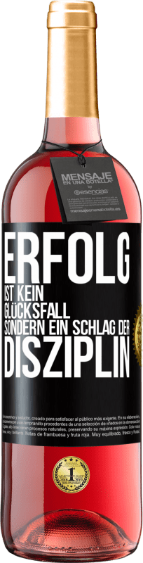 29,95 € Kostenloser Versand | Roséwein ROSÉ Ausgabe Erfolg ist kein Glücksfall, sondern ein Schlag der Disziplin Schwarzes Etikett. Anpassbares Etikett Junger Wein Ernte 2024 Tempranillo