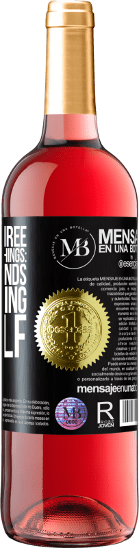29,95 € Free Shipping | Rosé Wine ROSÉ Edition There are three extremely hard things: steel, diamonds, and knowing oneself Black Label. Customizable label Young wine Harvest 2022 Tempranillo