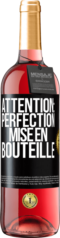29,95 € Envoi gratuit | Vin rosé Édition ROSÉ Attention: perfection mise en bouteille Étiquette Noire. Étiquette personnalisable Vin jeune Récolte 2023 Tempranillo