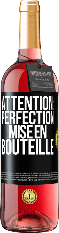 29,95 € Envoi gratuit | Vin rosé Édition ROSÉ Attention: perfection mise en bouteille Étiquette Noire. Étiquette personnalisable Vin jeune Récolte 2024 Tempranillo