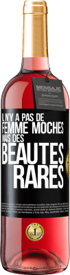 29,95 € Envoi gratuit | Vin rosé Édition ROSÉ Il n'y a pas de femme moches mais des beautés rares Étiquette Noire. Étiquette personnalisable Vin jeune Récolte 2025 Tempranillo