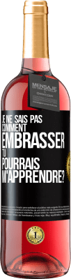 29,95 € Envoi gratuit | Vin rosé Édition ROSÉ Je ne sais pas comment embrasser, tu pourrais m'apprendre? Étiquette Noire. Étiquette personnalisable Vin jeune Récolte 2024 Tempranillo