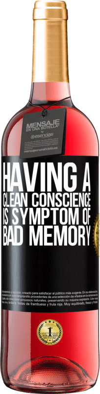 29,95 € Free Shipping | Rosé Wine ROSÉ Edition Having a clean conscience is symptom of bad memory Black Label. Customizable label Young wine Harvest 2024 Tempranillo