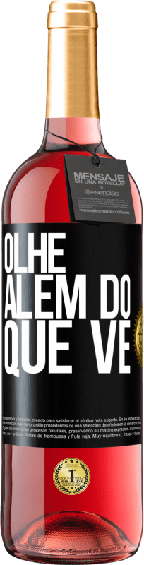 29,95 € Envio grátis | Vinho rosé Edição ROSÉ Olhe além do que vê Etiqueta Preta. Etiqueta personalizável Vinho jovem Colheita 2024 Tempranillo