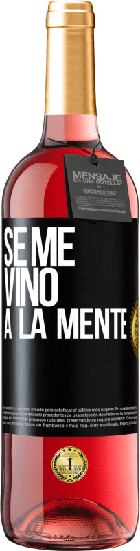 29,95 € Envoi gratuit | Vin rosé Édition ROSÉ Il me VINt une idée Étiquette Noire. Étiquette personnalisable Vin jeune Récolte 2024 Tempranillo