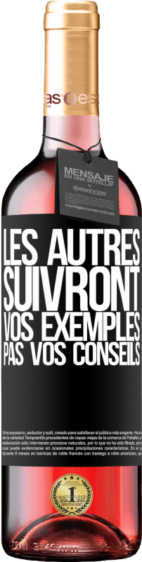 29,95 € Envoi gratuit | Vin rosé Édition ROSÉ Les autres suivront vos exemples, pas vos conseils Étiquette Noire. Étiquette personnalisable Vin jeune Récolte 2024 Tempranillo