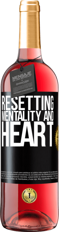 29,95 € Free Shipping | Rosé Wine ROSÉ Edition Resetting mentality and heart Black Label. Customizable label Young wine Harvest 2023 Tempranillo