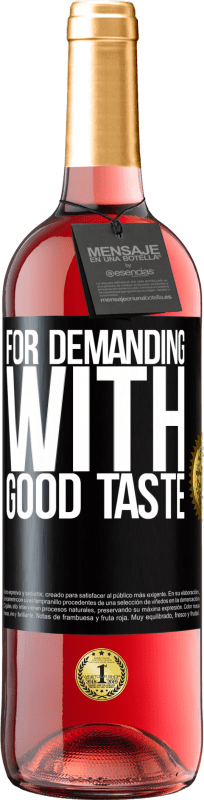 29,95 € 免费送货 | 桃红葡萄酒 ROSÉ版 要求高，味道好 黑标. 可自定义的标签 青年酒 收成 2023 Tempranillo