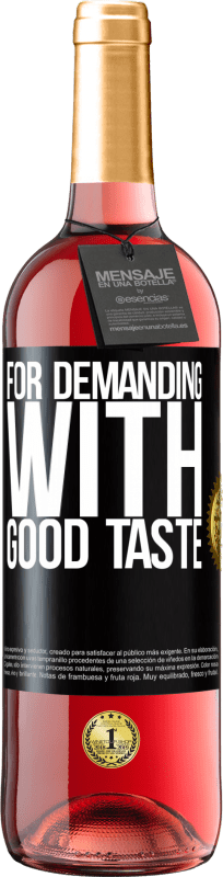 29,95 € Free Shipping | Rosé Wine ROSÉ Edition For demanding with good taste Black Label. Customizable label Young wine Harvest 2025 Tempranillo