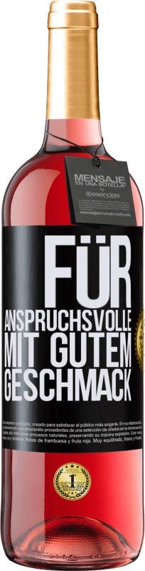 29,95 € Kostenloser Versand | Roséwein ROSÉ Ausgabe Für anspruchsvolle mit gutem Geschmack Schwarzes Etikett. Anpassbares Etikett Junger Wein Ernte 2024 Tempranillo