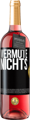 29,95 € Kostenloser Versand | Roséwein ROSÉ Ausgabe Vermute nichts Schwarzes Etikett. Anpassbares Etikett Junger Wein Ernte 2025 Tempranillo
