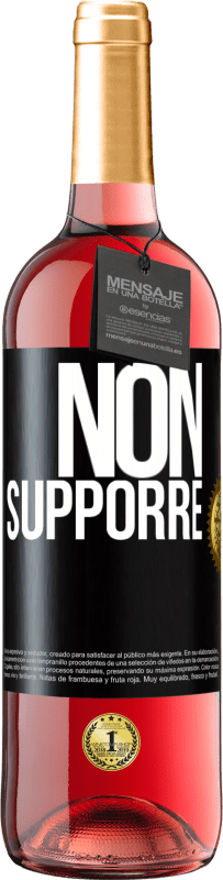 29,95 € Spedizione Gratuita | Vino rosato Edizione ROSÉ Non supporre Etichetta Nera. Etichetta personalizzabile Vino giovane Raccogliere 2024 Tempranillo