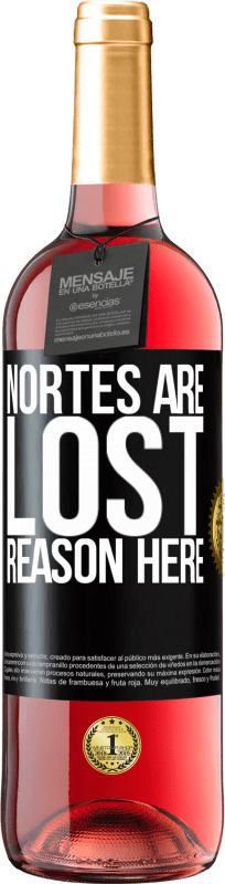 29,95 € Free Shipping | Rosé Wine ROSÉ Edition Nortes are lost. Reason here Black Label. Customizable label Young wine Harvest 2023 Tempranillo