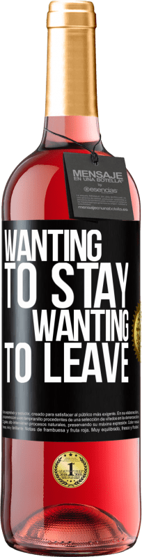 29,95 € Free Shipping | Rosé Wine ROSÉ Edition Wanting to stay wanting to leave Black Label. Customizable label Young wine Harvest 2024 Tempranillo