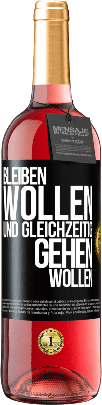 29,95 € Kostenloser Versand | Roséwein ROSÉ Ausgabe Bleiben wollen und gleichzeitig gehen wollen Schwarzes Etikett. Anpassbares Etikett Junger Wein Ernte 2024 Tempranillo