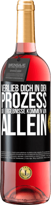 29,95 € Kostenloser Versand | Roséwein ROSÉ Ausgabe Verlieb dich in den Prozess, die Ergebnisse kommen von allein Schwarzes Etikett. Anpassbares Etikett Junger Wein Ernte 2024 Tempranillo