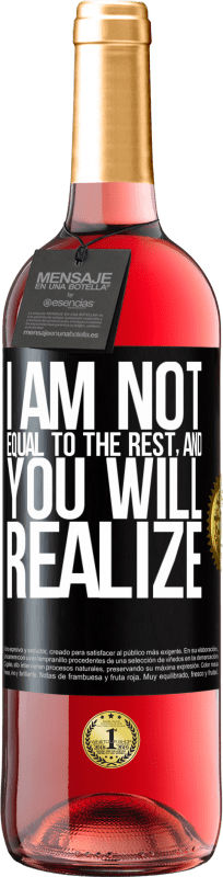 29,95 € Free Shipping | Rosé Wine ROSÉ Edition I am not equal to the rest, and you will realize Black Label. Customizable label Young wine Harvest 2024 Tempranillo