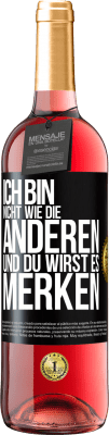 29,95 € Kostenloser Versand | Roséwein ROSÉ Ausgabe Ich bin nicht wie die anderen, und du wirst es merken Schwarzes Etikett. Anpassbares Etikett Junger Wein Ernte 2023 Tempranillo