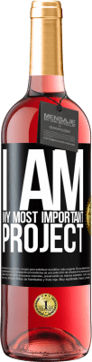29,95 € Free Shipping | Rosé Wine ROSÉ Edition I am my most important project Black Label. Customizable label Young wine Harvest 2023 Tempranillo