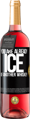 29,95 € Free Shipping | Rosé Wine ROSÉ Edition You are already ice of another whiskey Black Label. Customizable label Young wine Harvest 2023 Tempranillo