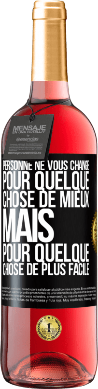 29,95 € Envoi gratuit | Vin rosé Édition ROSÉ Personne ne vous change pour quelque chose de mieux, mais pour quelque chose de plus facile Étiquette Noire. Étiquette personnalisable Vin jeune Récolte 2024 Tempranillo