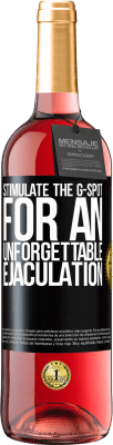 29,95 € Free Shipping | Rosé Wine ROSÉ Edition Stimulate the G-spot for an unforgettable ejaculation Black Label. Customizable label Young wine Harvest 2025 Tempranillo