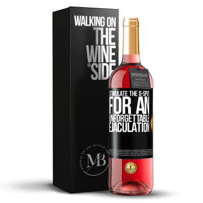 «Stimulate the G-spot for an unforgettable ejaculation» ROSÉ Edition