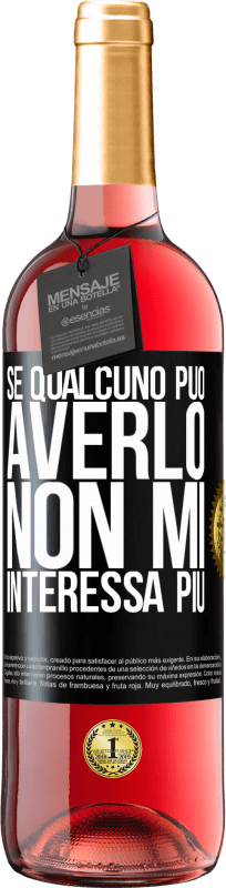 29,95 € Spedizione Gratuita | Vino rosato Edizione ROSÉ Se qualcuno può averlo, non mi interessa più Etichetta Nera. Etichetta personalizzabile Vino giovane Raccogliere 2025 Tempranillo