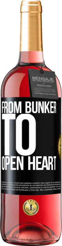 29,95 € Free Shipping | Rosé Wine ROSÉ Edition From bunker to open heart Black Label. Customizable label Young wine Harvest 2024 Tempranillo