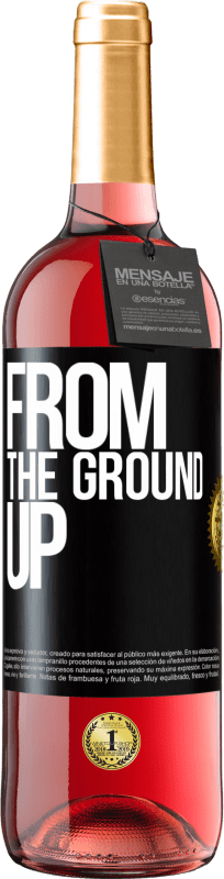 29,95 € Free Shipping | Rosé Wine ROSÉ Edition From The Ground Up Black Label. Customizable label Young wine Harvest 2024 Tempranillo