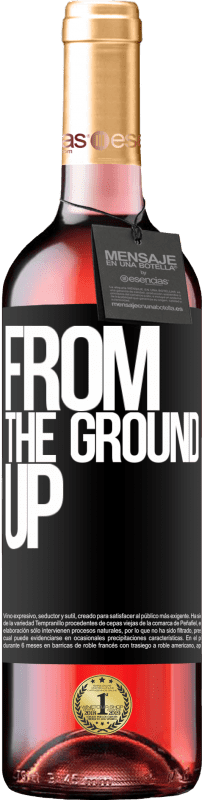 29,95 € Envoi gratuit | Vin rosé Édition ROSÉ From The Ground Up Étiquette Noire. Étiquette personnalisable Vin jeune Récolte 2023 Tempranillo