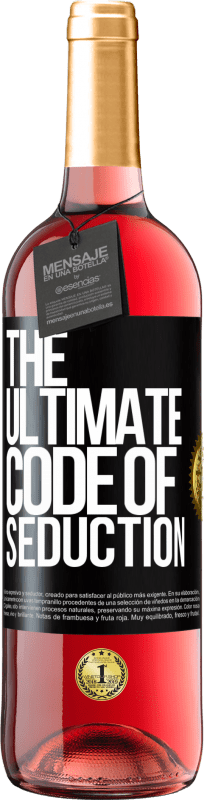 29,95 € Envio grátis | Vinho rosé Edição ROSÉ The ultimate code of seduction Etiqueta Preta. Etiqueta personalizável Vinho jovem Colheita 2024 Tempranillo