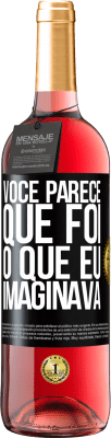 29,95 € Envio grátis | Vinho rosé Edição ROSÉ Parece que é o que eu imaginava Etiqueta Preta. Etiqueta personalizável Vinho jovem Colheita 2025 Tempranillo