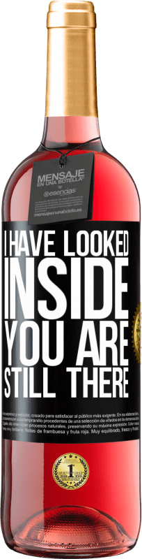 29,95 € Free Shipping | Rosé Wine ROSÉ Edition I have looked inside. You still there Black Label. Customizable label Young wine Harvest 2024 Tempranillo