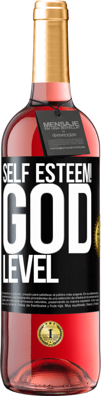 29,95 € Free Shipping | Rosé Wine ROSÉ Edition Self esteem! God level Black Label. Customizable label Young wine Harvest 2025 Tempranillo
