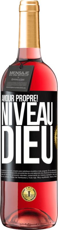 29,95 € Envoi gratuit | Vin rosé Édition ROSÉ Amour propre! Niveau Dieu Étiquette Noire. Étiquette personnalisable Vin jeune Récolte 2024 Tempranillo