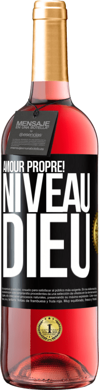 29,95 € Envoi gratuit | Vin rosé Édition ROSÉ Amour propre! Niveau Dieu Étiquette Noire. Étiquette personnalisable Vin jeune Récolte 2025 Tempranillo