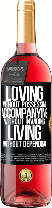 29,95 € Free Shipping | Rosé Wine ROSÉ Edition Loving without possessing, accompanying without invading, living without depending Black Label. Customizable label Young wine Harvest 2024 Tempranillo