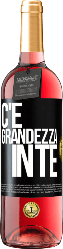 29,95 € Spedizione Gratuita | Vino rosato Edizione ROSÉ C'è grandezza in te Etichetta Nera. Etichetta personalizzabile Vino giovane Raccogliere 2023 Tempranillo