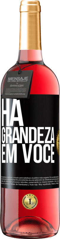 29,95 € Envio grátis | Vinho rosé Edição ROSÉ Há grandeza em você Etiqueta Preta. Etiqueta personalizável Vinho jovem Colheita 2023 Tempranillo