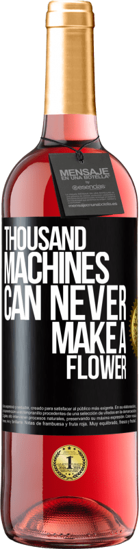 29,95 € 免费送货 | 桃红葡萄酒 ROSÉ版 千台机器永远无法开花 黑标. 可自定义的标签 青年酒 收成 2023 Tempranillo