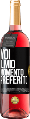 29,95 € Spedizione Gratuita | Vino rosato Edizione ROSÉ Voi. Il mio momento preferito Etichetta Nera. Etichetta personalizzabile Vino giovane Raccogliere 2023 Tempranillo