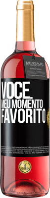 29,95 € Envio grátis | Vinho rosé Edição ROSÉ Você. Meu momento favorito Etiqueta Preta. Etiqueta personalizável Vinho jovem Colheita 2023 Tempranillo