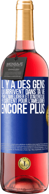 29,95 € Envoi gratuit | Vin rosé Édition ROSÉ Il y a des gens qui arrivent dans ta vie pour l'améliorer et d'autres qui en sortent pour l'améliorer encore plus Étiquette Bleue. Étiquette personnalisable Vin jeune Récolte 2023 Tempranillo