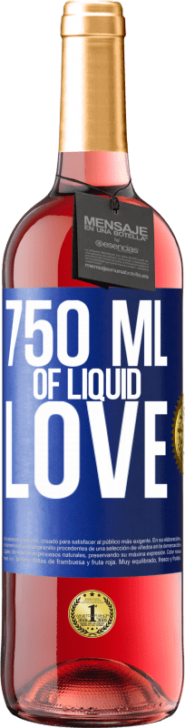 29,95 € Free Shipping | Rosé Wine ROSÉ Edition 750 ml of liquid love Blue Label. Customizable label Young wine Harvest 2024 Tempranillo