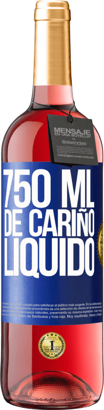 29,95 € Envío gratis | Vino Rosado Edición ROSÉ 750 ml. de cariño líquido Etiqueta Azul. Etiqueta personalizable Vino joven Cosecha 2023 Tempranillo