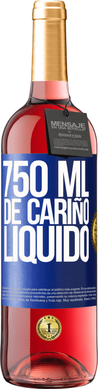 29,95 € Envío gratis | Vino Rosado Edición ROSÉ 750 ml. de cariño líquido Etiqueta Azul. Etiqueta personalizable Vino joven Cosecha 2024 Tempranillo