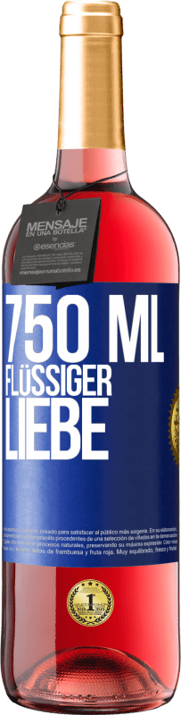 29,95 € Kostenloser Versand | Roséwein ROSÉ Ausgabe 750 ml flüssiger Liebe Blaue Markierung. Anpassbares Etikett Junger Wein Ernte 2023 Tempranillo