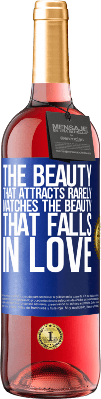 29,95 € Free Shipping | Rosé Wine ROSÉ Edition The beauty that attracts rarely matches the beauty that falls in love Blue Label. Customizable label Young wine Harvest 2025 Tempranillo