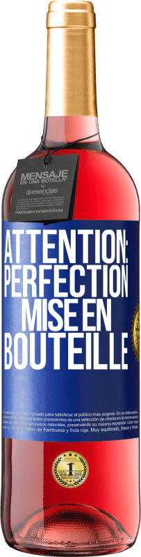 29,95 € Envoi gratuit | Vin rosé Édition ROSÉ Attention: perfection mise en bouteille Étiquette Bleue. Étiquette personnalisable Vin jeune Récolte 2023 Tempranillo
